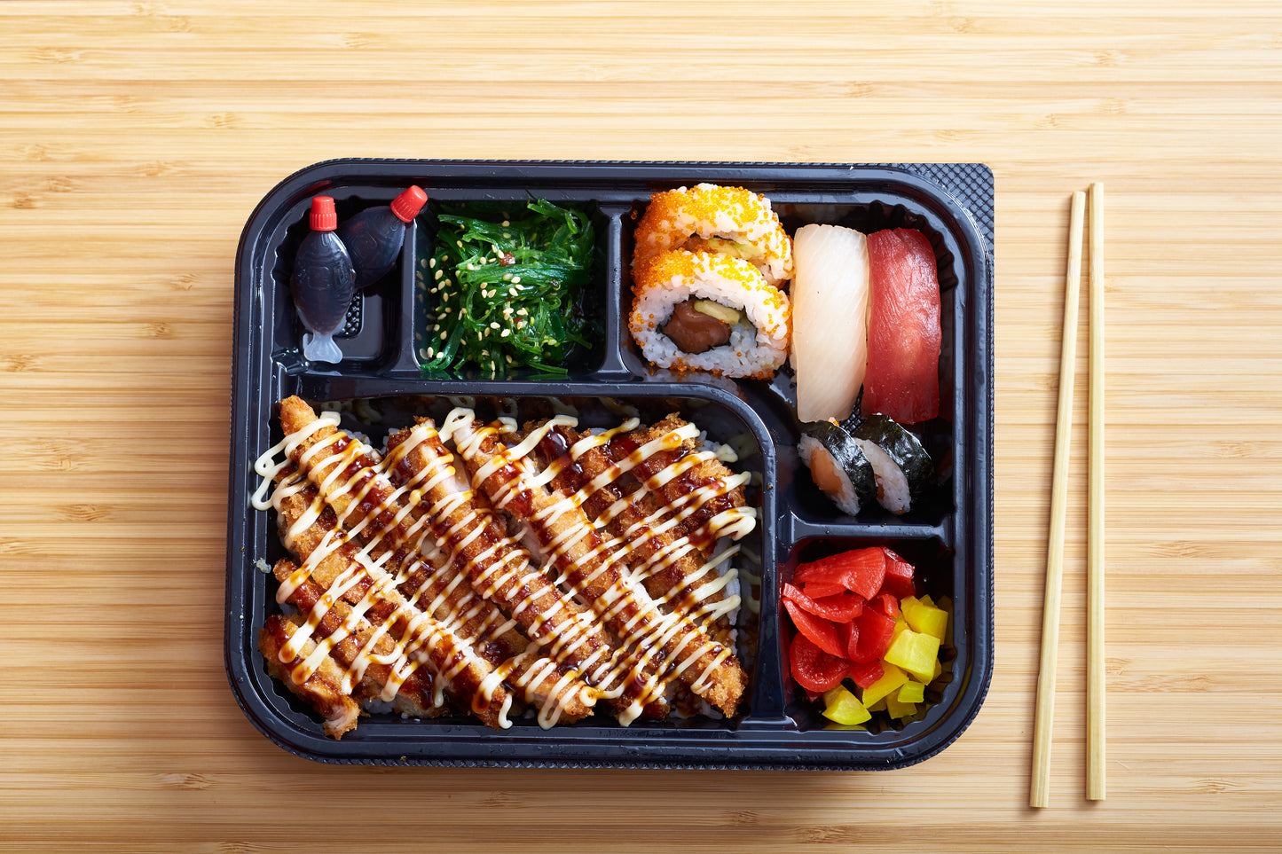 Crispy Chicken Sushi Bento(cold)